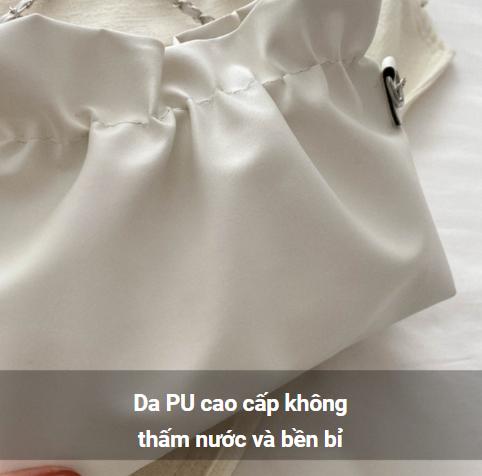 Product Introduction of [VKYSHOP] Túi Phong Cách Mới Xếp Ly Nữ Mùa Xuân 2024 Mùa Hè Túi Xô Dây Rút Độc Đáo Dây Đeo Vai Túi Messenger 10