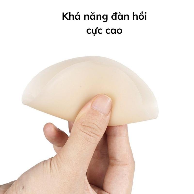 Miếng dán ngực Nữ silicon tự thân nhiệt không dùng keo, dán ti siêu dính bảo vệ nhũ hoa JOCOSI D172 Nữ Kem Women Voi Bra mieng  dannhiettuthan Sen Voan miếng  dán vùng chem chép miếng  dán  ngực 6
