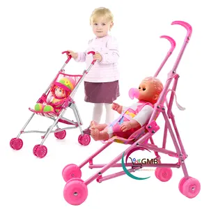 MAINAN ANAK BONEKA DAN STROLLER BONEKA BISA MENANGIS DORONGAN BONEKA ANAK PEREMPUAN