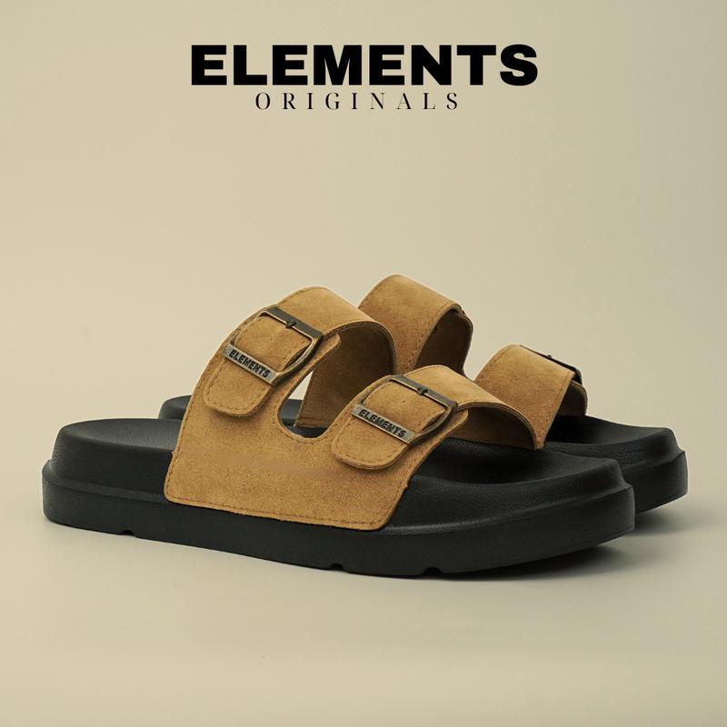 TẶNG VỚ E12DN - Dép ELEMENTS Originals Suede Sandals Dép quai da microfiber - Dép Nam Nữ Unisex