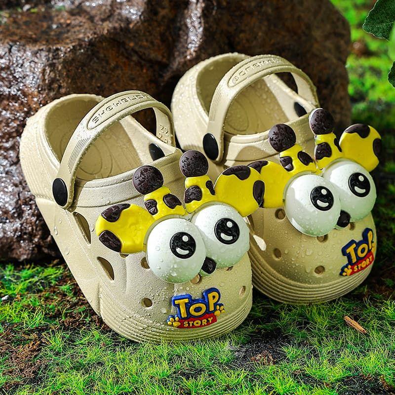 Guốc Thoáng Khí, Dành Cho Trẻ Em, Bé Trai, Thiết Kế Dễ Thương, Đế Mềm, Thích Hợp Cho Mùa Lò Xo Và Mùa Hè, Sử Dụng Ngoài Trời, Không Trơn Trượt, Thoáng Khí, Dép Bơm Hoạt Hình 2