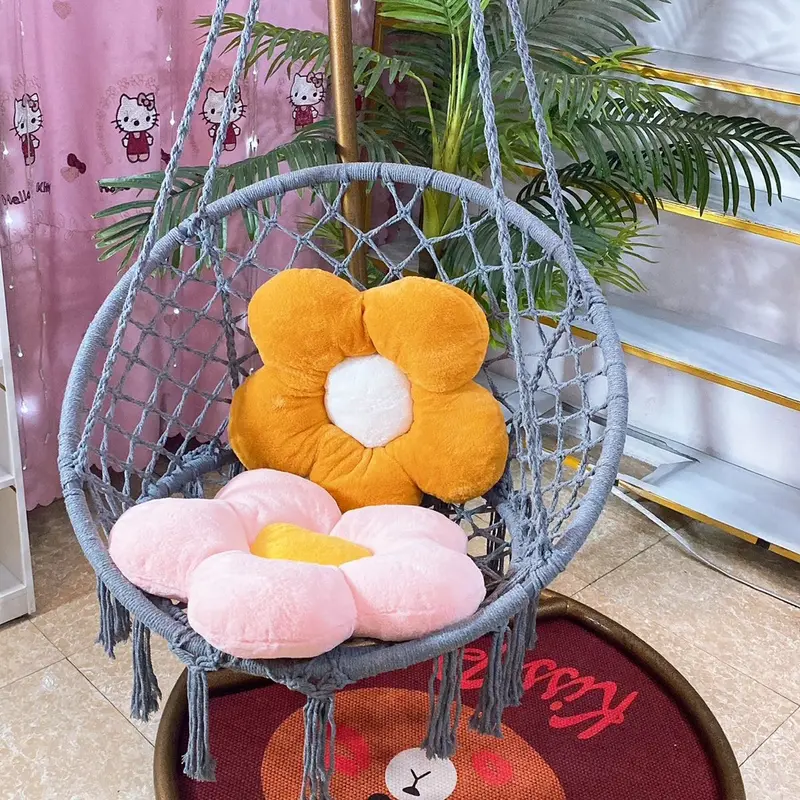 Võng xích đu đan sợi thủ công gấp gọn Macrame Decor siêu đẹp 1