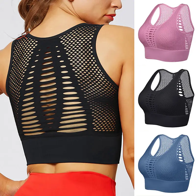 Áo Ngực Năng Động, Dành Cho Nữ, Lưới Thoáng Khí, Nâng Ngực, Thích Hợp Cho Phòng Tập Gym Thể Dục, Thể Dục, Yoga, Đồ Lót, Không Đường May, Thích Hợp Để Chạy Bộ Và Yoga, Đồ Quần Áo Thể Thao, 2023