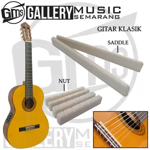 Nut Saddle Gitar Klasik Nylon 1set Atas Bawah (TT)