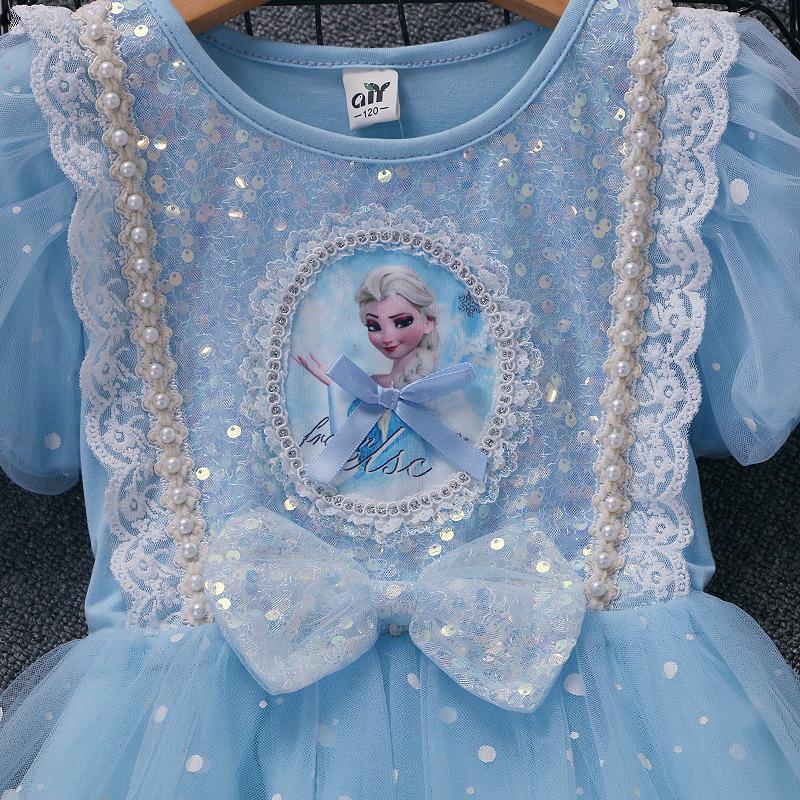 Product Introduction of Frozen Princess Dress Girls' Dress Children's Luminous Aisha Dress Lolita Dress Summer New 15
