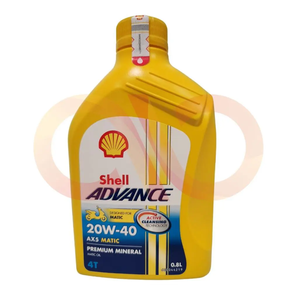 Shell | Oli Motor Advance AX5 Matic 20W-40 0.8 Ltr // Motorcycle Oil ...