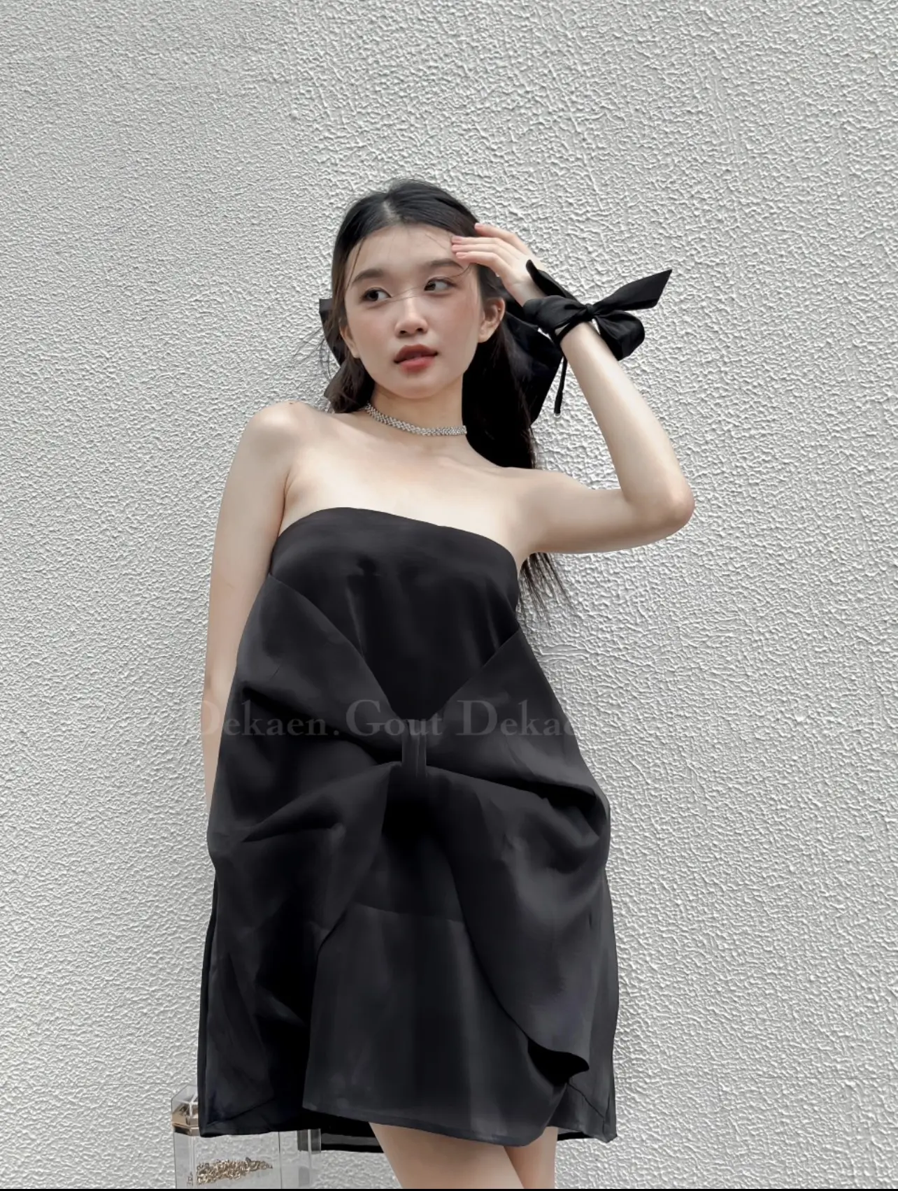 [ DÉ KAEN GOUT THIẾT KẾ ] VÁY ỐNG BABYDOLL NƠ TO SIÊU XINH - BOWIE DRESS