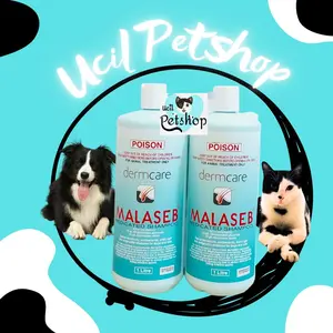 Malaseb Dermcare Medicated Shampoo Anti Jamur (Sebazole) Kucing Anjing Freshpack 1Liter