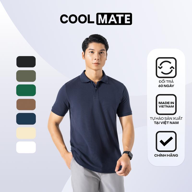 Áo Polo Nam Pique Cotton Úc - Ngắn Tay Có Cổ - Coolmate