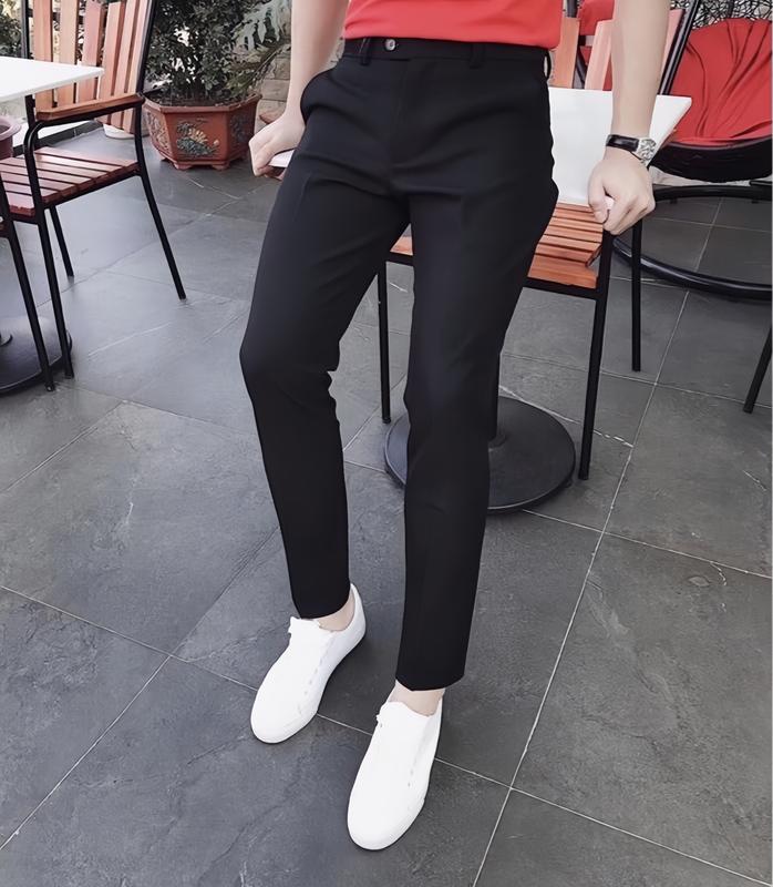 Quần âu nam phong cách Hàn Quốc form Slimfit chất vải dày dặn co giãn 2 chiều form ôm dáng đẹp thoải mái cho quý ông