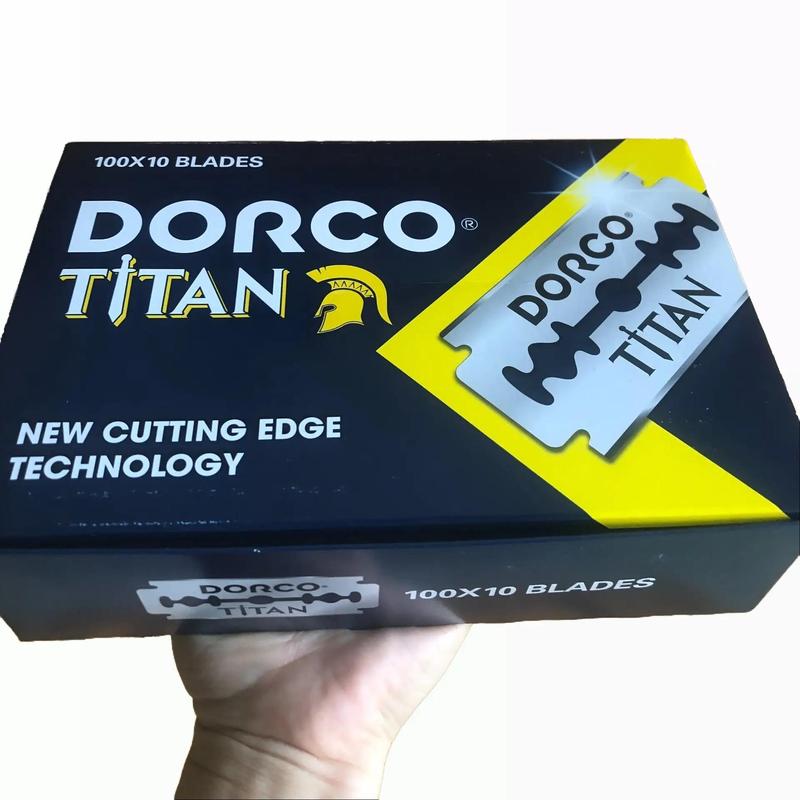 Miễn ship - hộp 1000 chiếc Lưỡi lam Dao cạo - Dorco titan cạo râu cạo mặt hộp chính hãng cạo êm cạo ngọt tiện lợi dễ sử dụng Skincare Cạo Râu