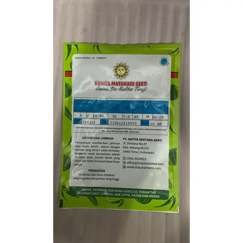 Benih Cabe Keriting Hibrida DJI-TU F1 isi 10gr dari BUNGA MATAHARI SEED 1