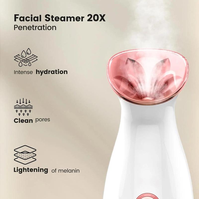 Nano Ion Steam Face Machine, 6 Counts/set Deep Cleansing Facial Steam Machine & Accessories, Professional Skincare Tools for Women & Men, Skincare Products 5