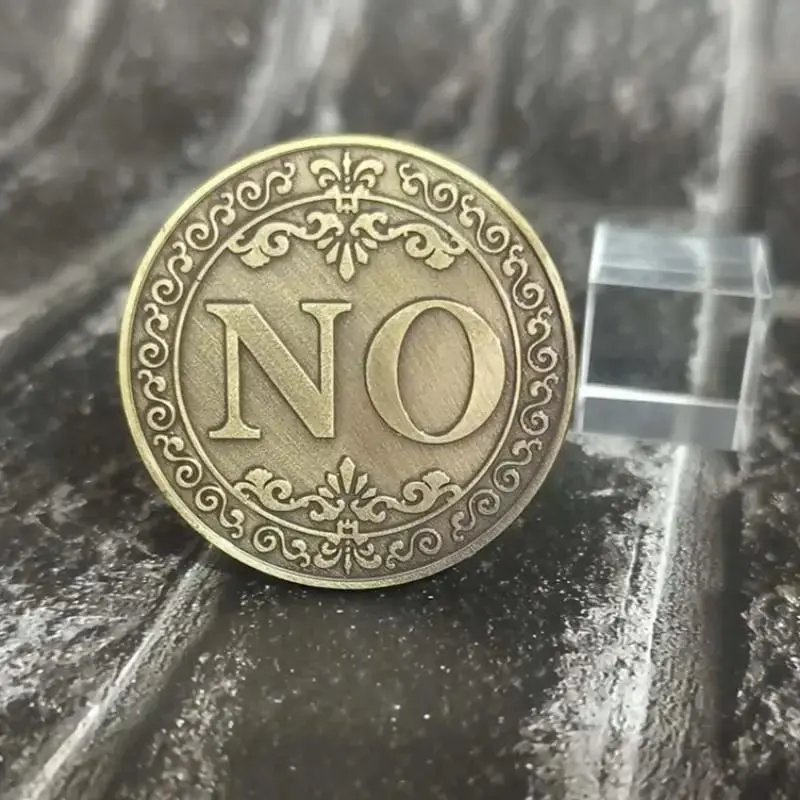 Yes No Decision Maker Lucky Coin, 1 Count Double-sided Commemorative Coin, Collectible Gift for Friends, Classmates, Family 5
