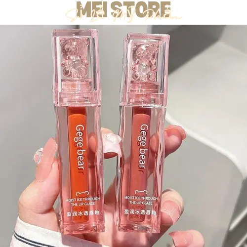 Son Kem Gấu GEGE BE@R M0IST ICE THR0UGH THE LIP GLAZE Tông Màu Trong Suốt - GX1059
