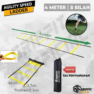 Agility Speed Ladder Drills training Tangga Kelincahan Ketangkasan Latihan Atlit Tangkas Outdoor Ball
