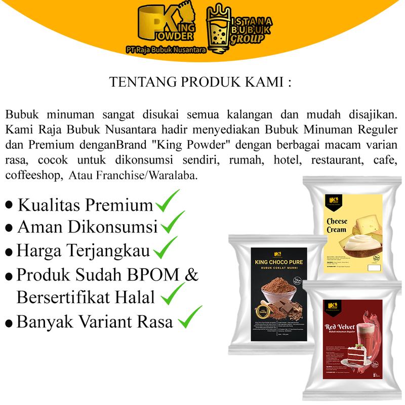 Bubuk Minuman King Powder Rasa Red Velvet 1
