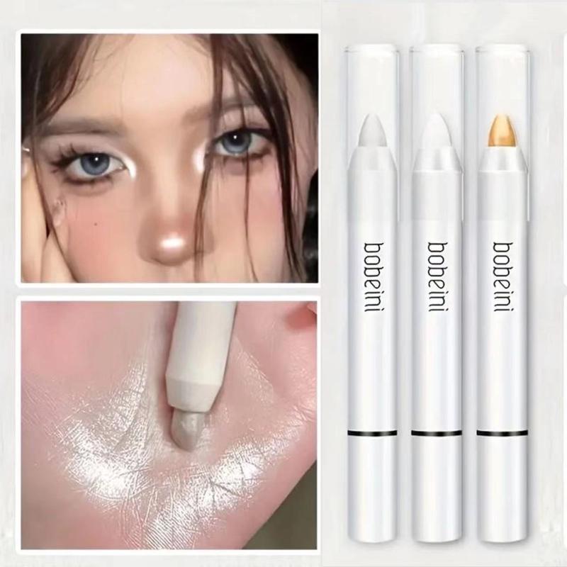 COD-Bút Bắt Sáng Tạo Khối Màu Trắng Mịn Hình Bóng Mắt Hình Bóng Lướt Sáng Bút Bắt Sáng Cồng Kềnh Mờ Không Nhòe Trang Điểm Mắt Mỹ Phẩm Làm Sáng Mờ Không Thấm Nước Chống Mồ Hôi Mờ Và Ngọc Trai Bút Chì Phấn Mắt