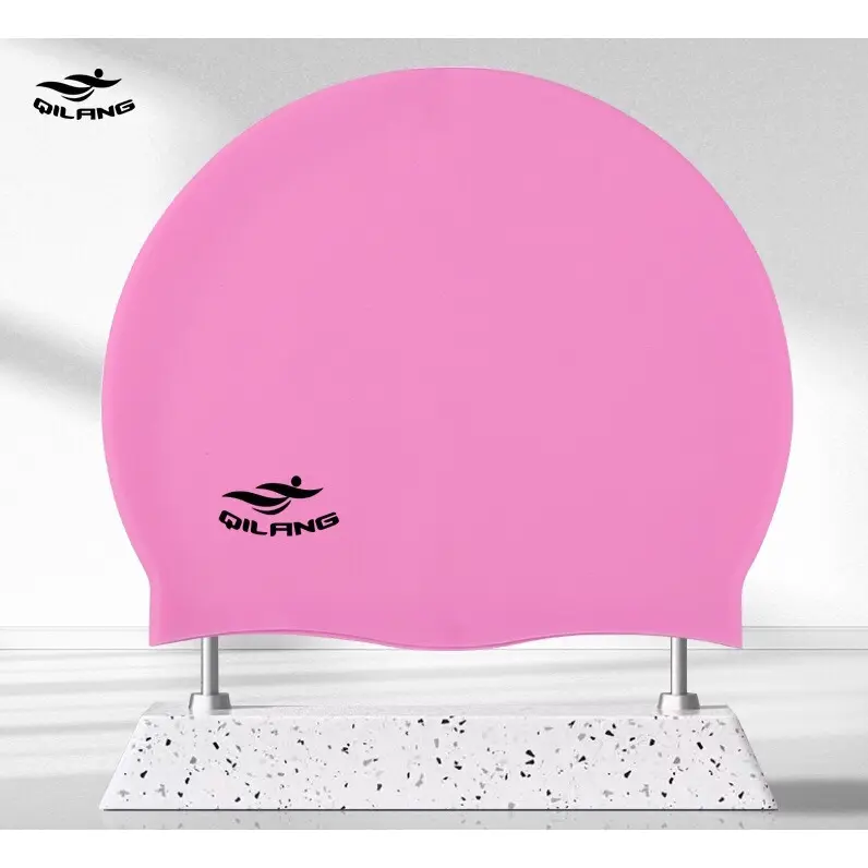 Mũ bơi Silicone dành cho Người lớn, Trẻ em Phổ thông Mũ bơi không thấm nước 2