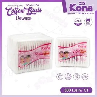(SP) COTTON BUD KONA ISI 240 STIK / BATANG BUDS DEWASA / BAYI ANAK KECIL KOREK KUPING KAPAS PEMBERSIH TELINGA 1