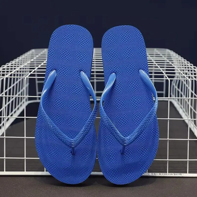 Solid Color Non-slip Leisure Couple Summer Slippers Outdoor Flip ps Breathable Beach Sandals Women Footwear Boy