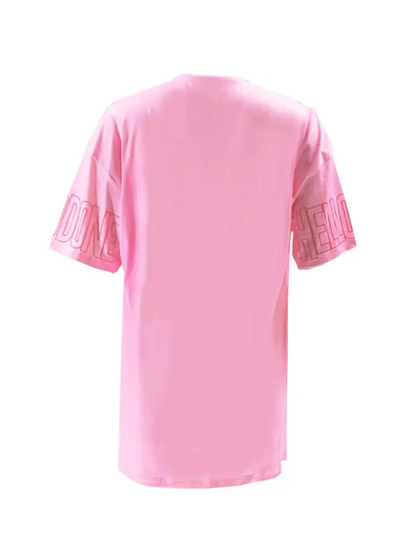 Women's Letter Print Round Neck Tee, Street Fashion Casual Half Sleeve T-shirt for Daily Holiday Vacation Outdoor Wear, Ladies Clothes for Summer, Top, Summer Tops 4