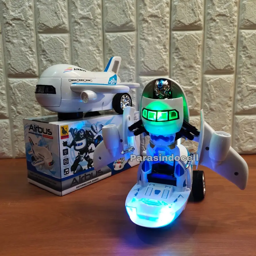 Mainan Pesawat Airbus Jadi robot Bump And Go