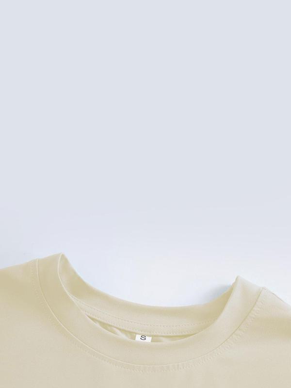 Women's Letter Print Drop Shoulder Vintage Graphic Tees, T Shirts for Women, Y2K Tee, Casual Short Sleeve Round Neck T-shirt, Tops for Women, Women's Top for Daily Wear, Summer Clothes 4