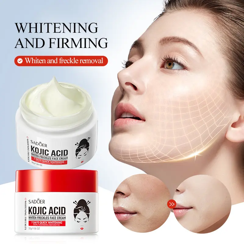 Kojic Acid Whitening Freckle Cream Brightening Skin Rejuvenation Melanin Removing Cream
