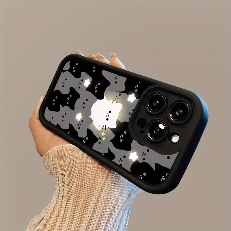 Product Introduction of New All Wrapped Cartoon Cute Bright Cat Soft Phone Case for Iphone11 12 13 14 Pro Max 15pro 7 8 plus X 11pro 14pro 13pro XS Max 2022 Phone Case Anti-Fall Case16promax 16pro 16plus 16 2