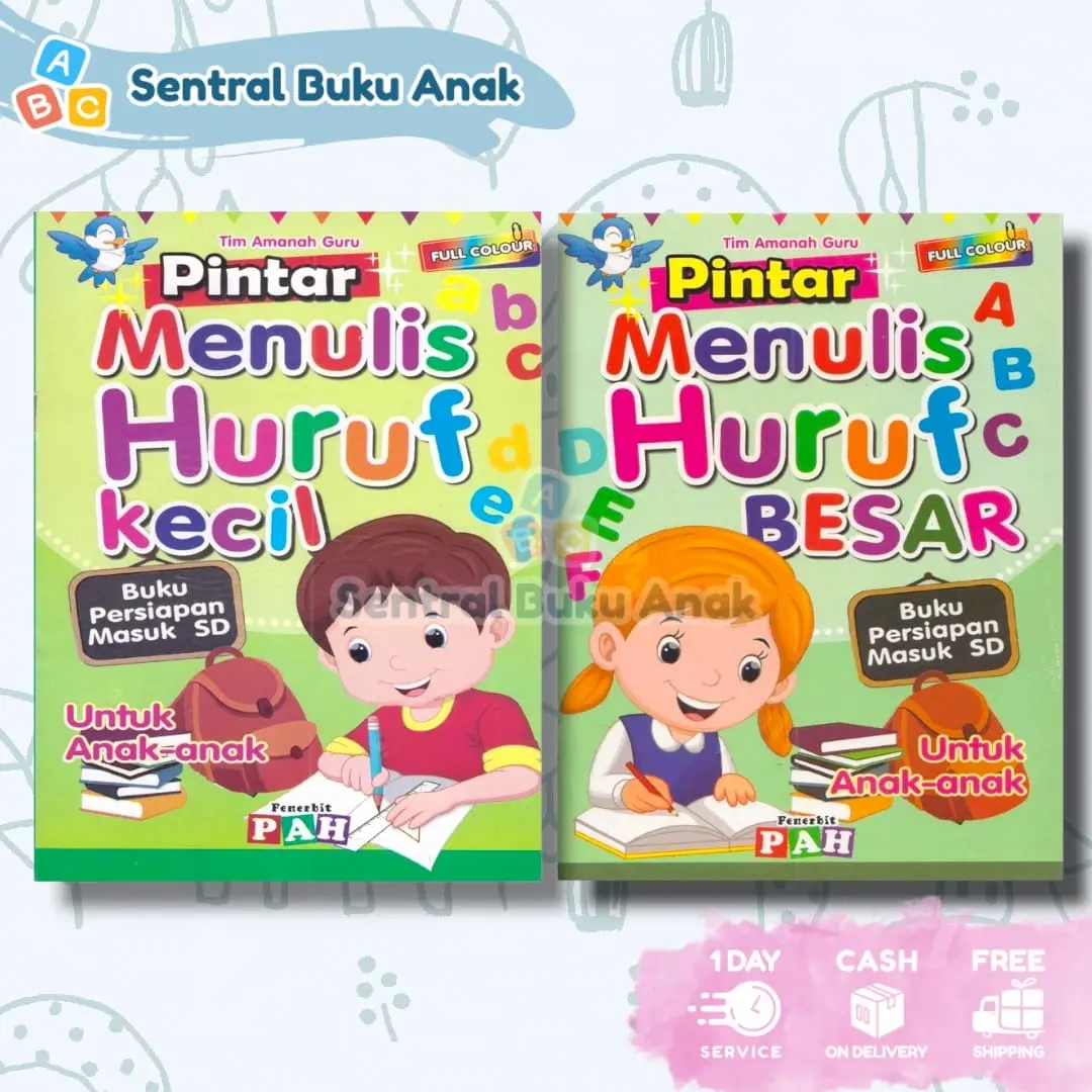 Buku Aktivitas Anak Pintar Menulis Huruf Besar dan Kecil - Menulis Angka  untuk PAUD TK