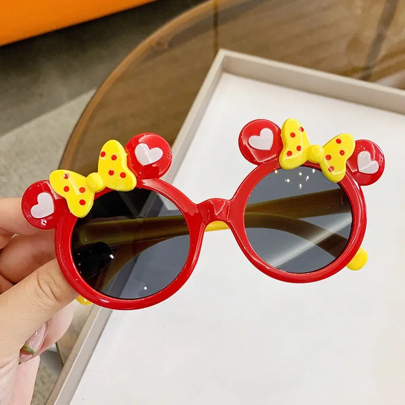 Caramel - Kacamata Anak Perempuan Kecil Bulat Motif Kartun Lucu Imut Aksesoris Fashion New Trend 1