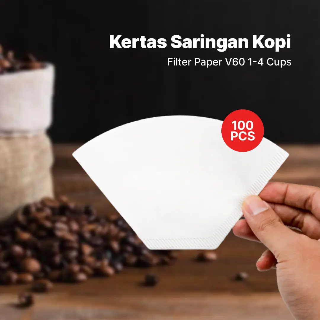 One Two Cups Kertas Saringan Kopi Filter Paper V60 2-4 Cups 100 PCS - U102