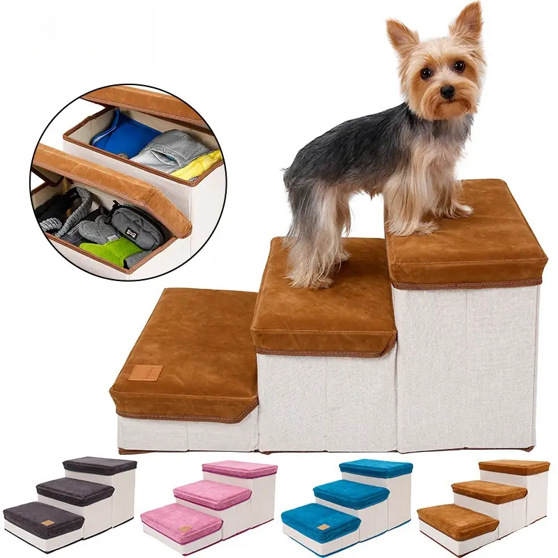 Dog stairs, pet stairs, cat stairs, dog climbing stairs, folding storage, pet supplies