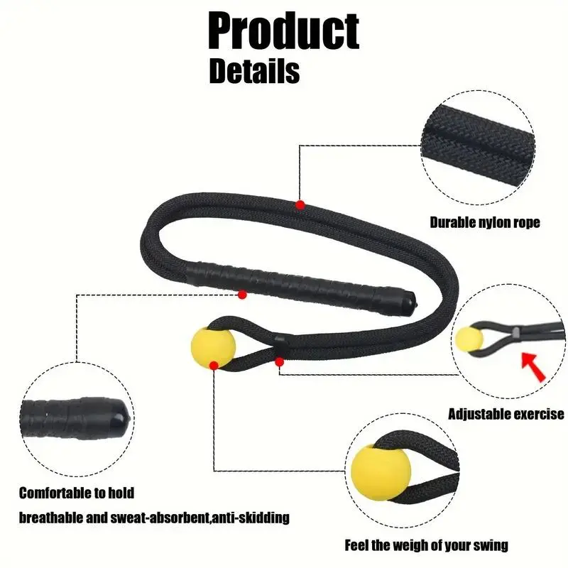 Professional Golf Swing Trainer, Versatile Golf Practice Rope for Speed & Accuracy Improvement, Ideal for Beginners & Pros 2