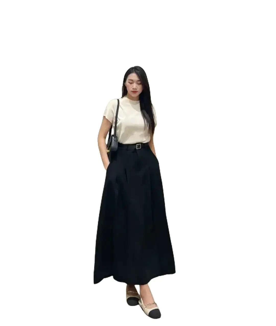 Chân Váy Ly Lật Dáng Dài 90cm Chất Vải ViTex Cao Cấp
