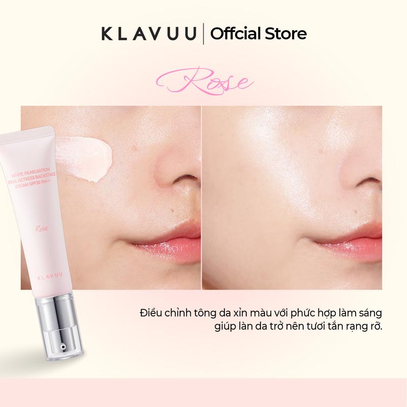 Kem Lót Trang Điểm Klavuu White Pearlsation Ideal Actress Backstage Cream 3 SPF30 30ml 7