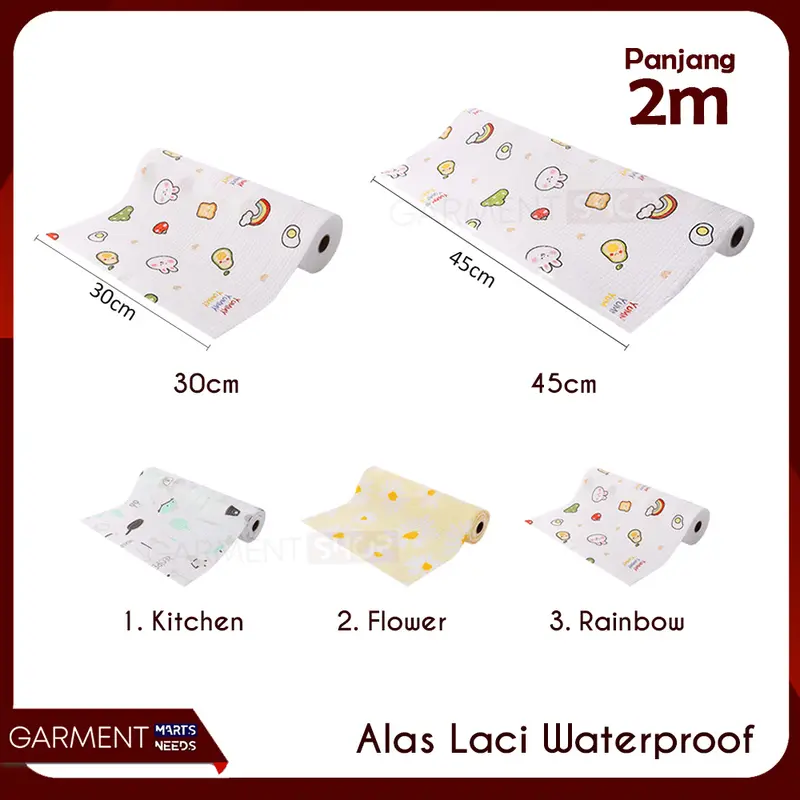 Alas Laci Lemari Waterproof Non Slip Tatakan Meja Kulkas Transparan Anti Lembab Drawer Cabinet Mat 8