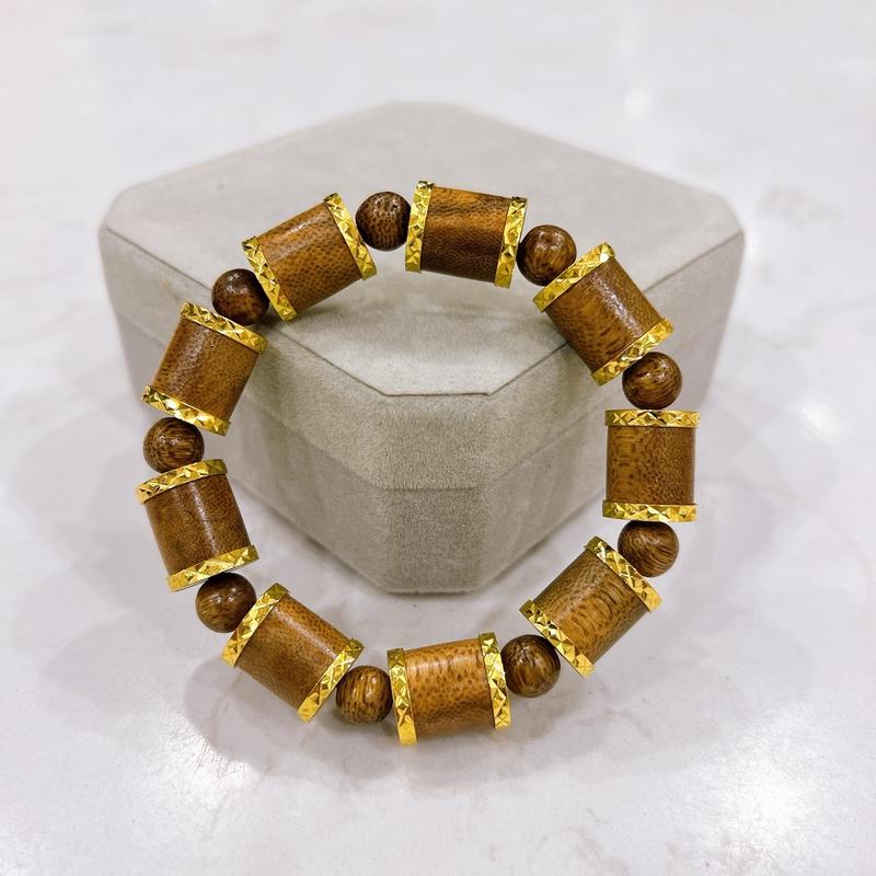 Vòng Tay Trầm Tốc Kiến Đốt Trúc 12 Nam Giới Thanh Lịch Sang Trọng