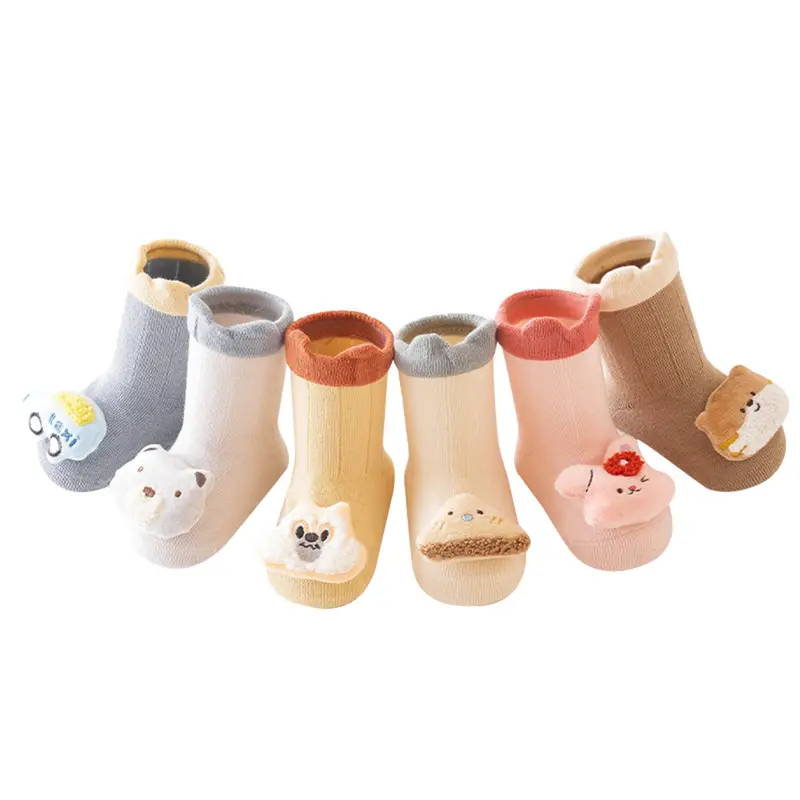 Vớ Phi Hành Đoàn, Cho Em Bé Gái Và Bé Trai, Vớ Bông Búp Bê 3D Dễ Thương, Có Kẹp, Thích Hợp Cho Trẻ Sơ Sinh Và Trẻ Mới Biết Đi 3