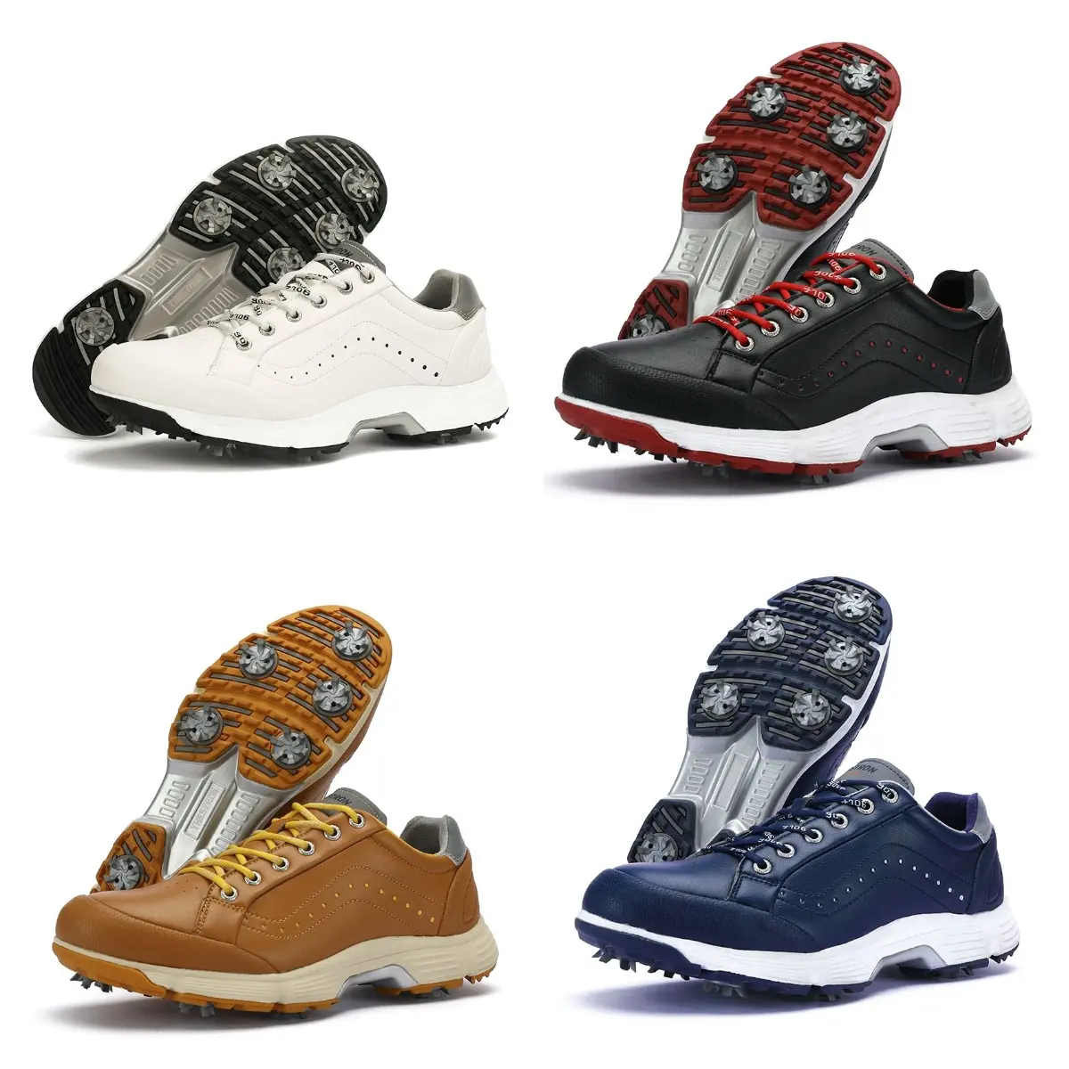 Foreign Trade Low-Top Men's Golf Waterproof Sneakers Non-Slip plus Size with Studs Golf Sports Leisure Training Shoes Men's Xz25036