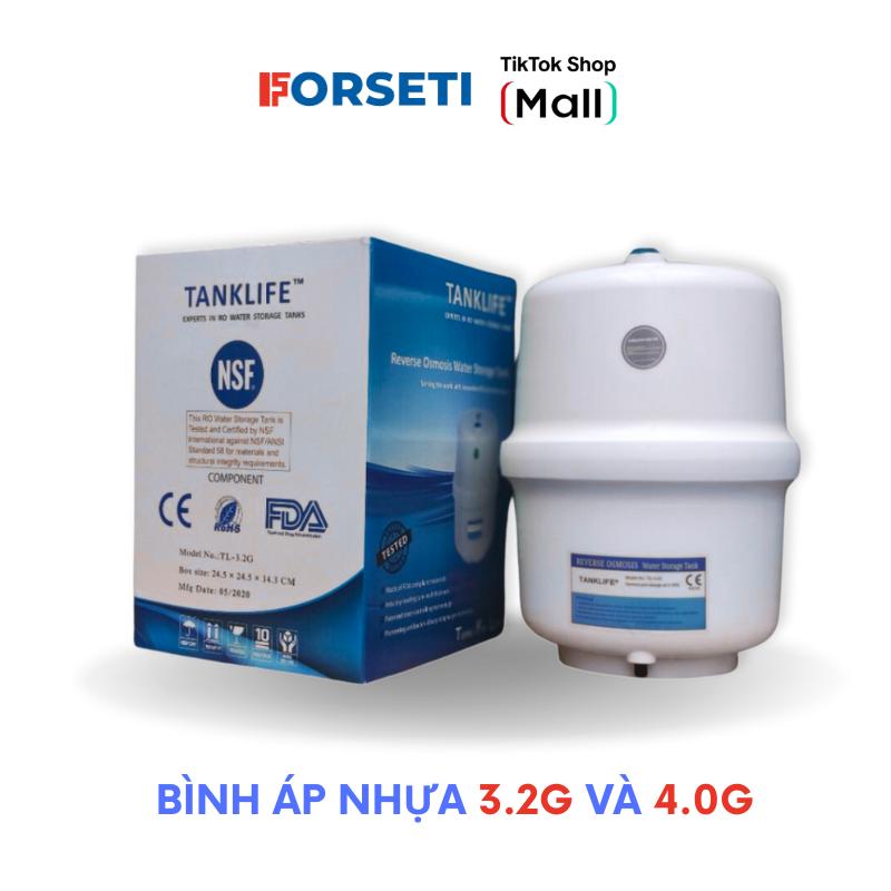 Bình Áp 3.2G ~5-7l và 4.0G ~8-10l Nhựa Tặng kèm Van Bình áp cho máy lọc nước RO Kangaroo Karofi Korihome Sunhouse...