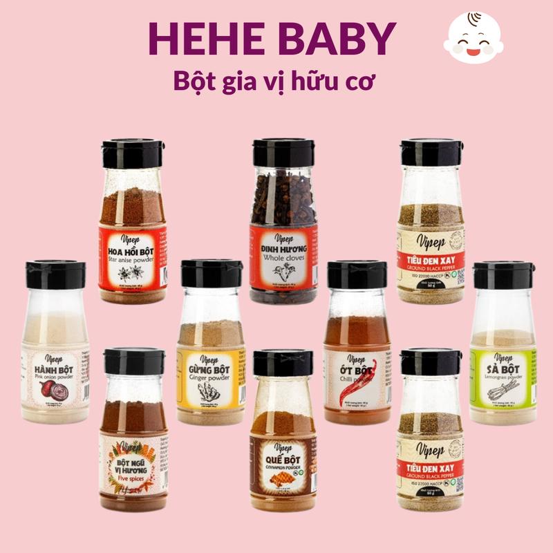 Bột gia vị hữu cơ nấu ăn - Bột hành, bột tỏi, bột sả, bột quế, bột gừng, bột nghệ, bột tiêu đen Food
