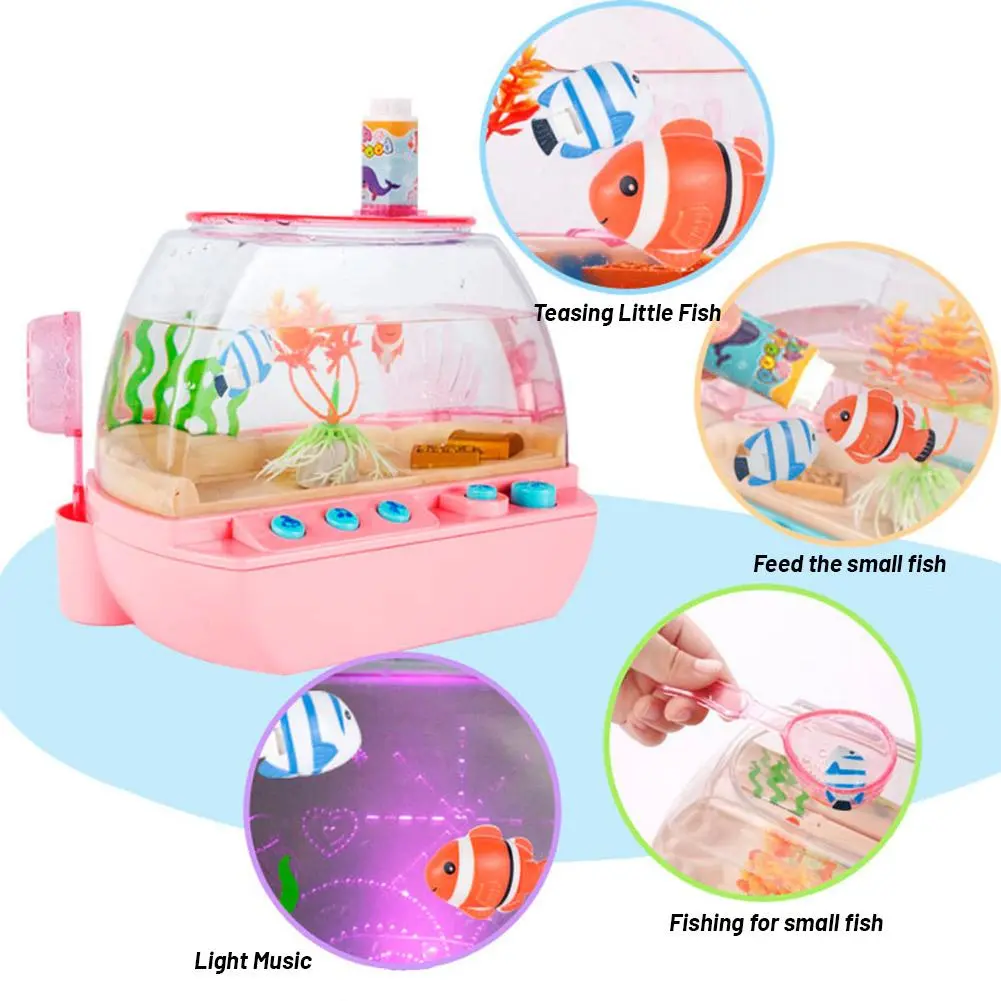 Đồ Chơi Bể Cá Hạnh Phúc, Bể Cá Mô Phỏng Mini, Máy Kể Chuyện Sớm Cho Tuổi Thơ, E9U8