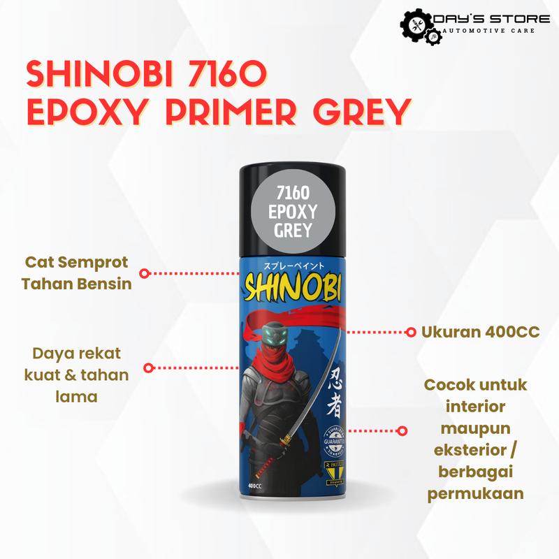 Pilox Cat Semprot Shinobi Tahan Bensin 400 CC - 7160 Epoxy Primer Grey ...