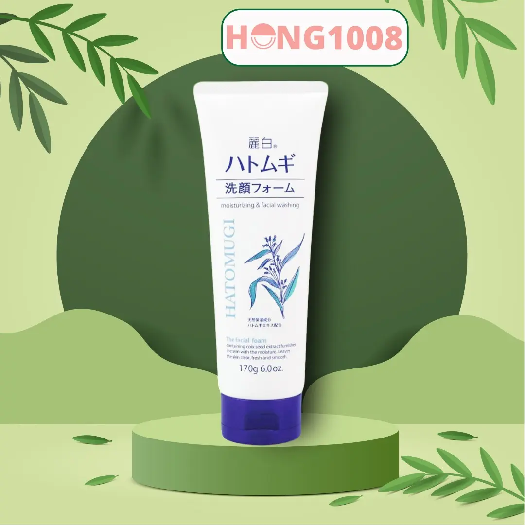 Sửa Rửa Mặt Ý Dĩ Hatomugi the facial foam 170g của Nhật Bản Moisturizing & facial washing shop Hong1008 Dưỡng Da Skincare