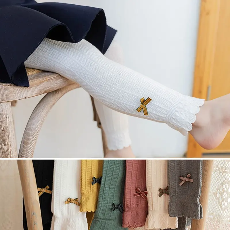 ByKiddos - Legging Anak Perempuan Versi Korea Baru Bahan Katun Motif Pita Lucu Impor 5