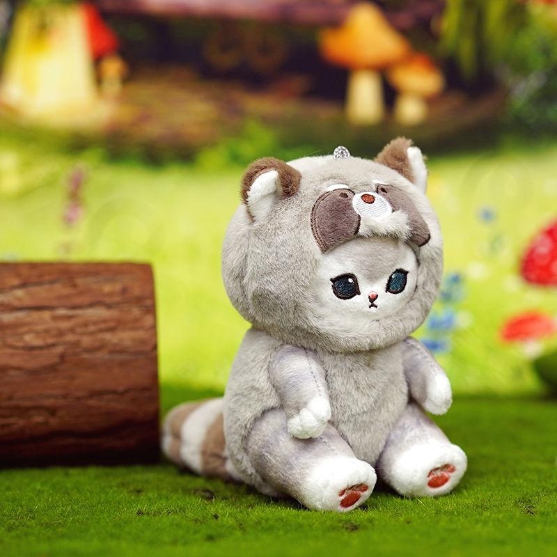mofusand plush Genuine Mofusand Long Tail Animal Series Plush Pendant Doll Cat Fu Shandi Shark Cat Doll mofusand  plush 6