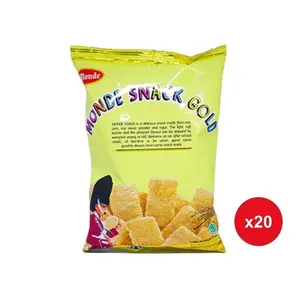 nissin jajanan Monde Snack Gold 27g monde Serena Snake enak jagung halal kue lebaran gurih lezat bergizi renyah telur