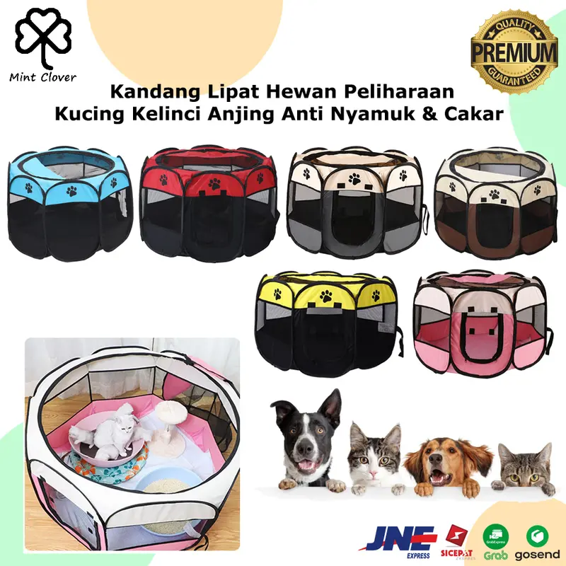 Kandang Lipat Tenda Foldable Kucing Anjing Kelinci Portable Foldable Pet Tent 0